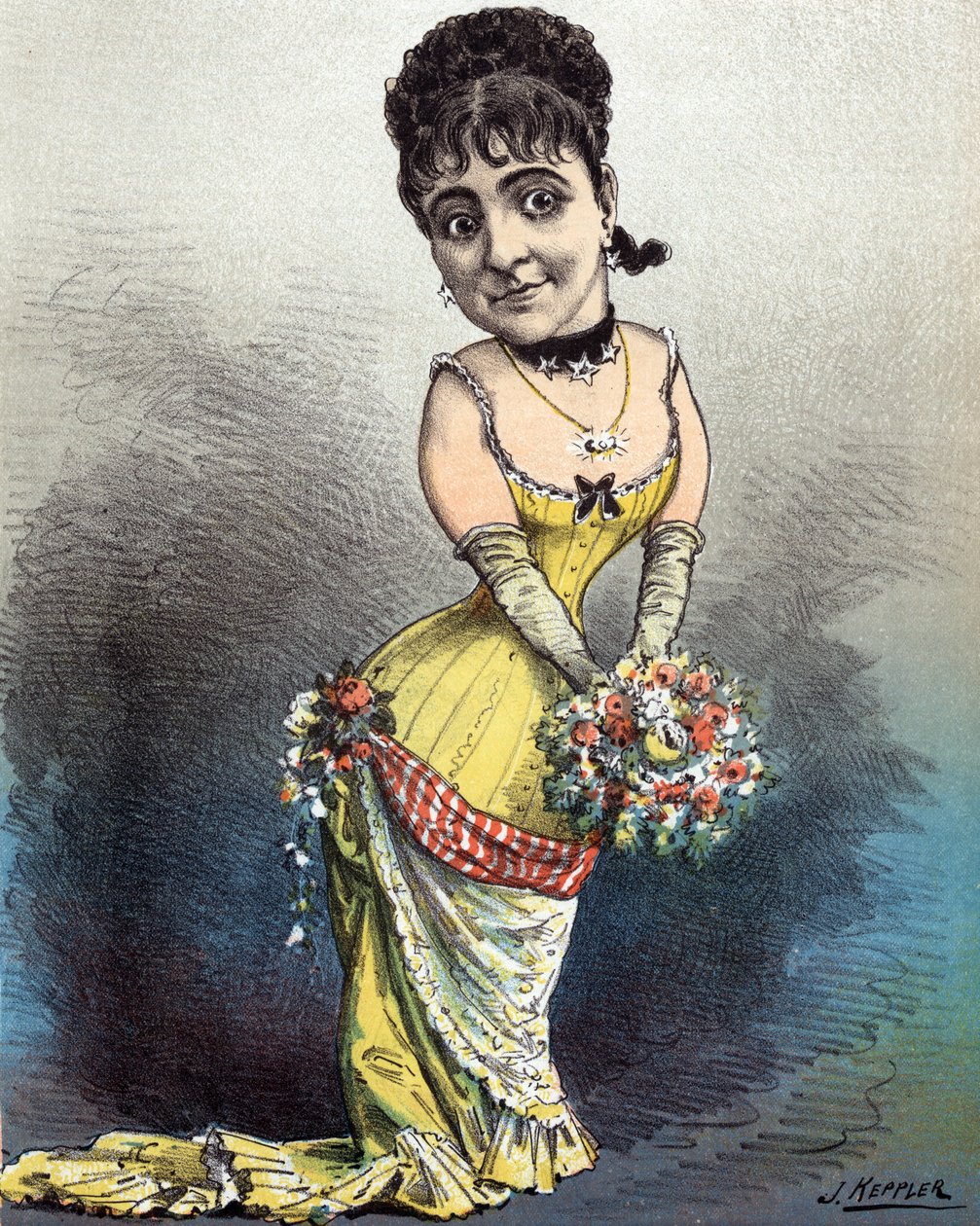 Adelina Patti, az örök primadonna, 1881 alkotó: Joseph Keppler