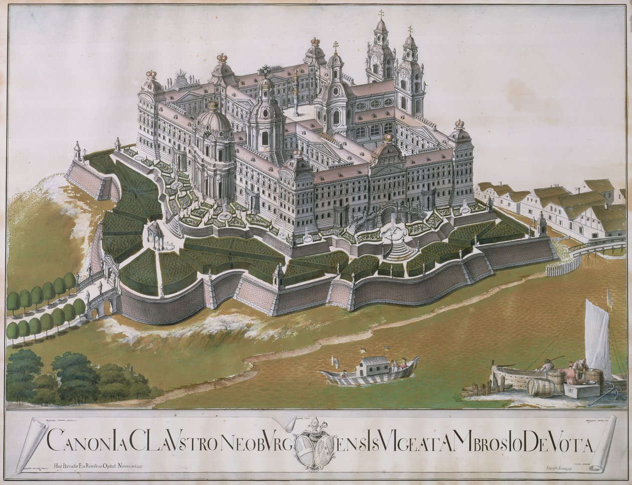 Kilátás a klosterneuburgi Ágoston-rendi kolostorra, Felice D
