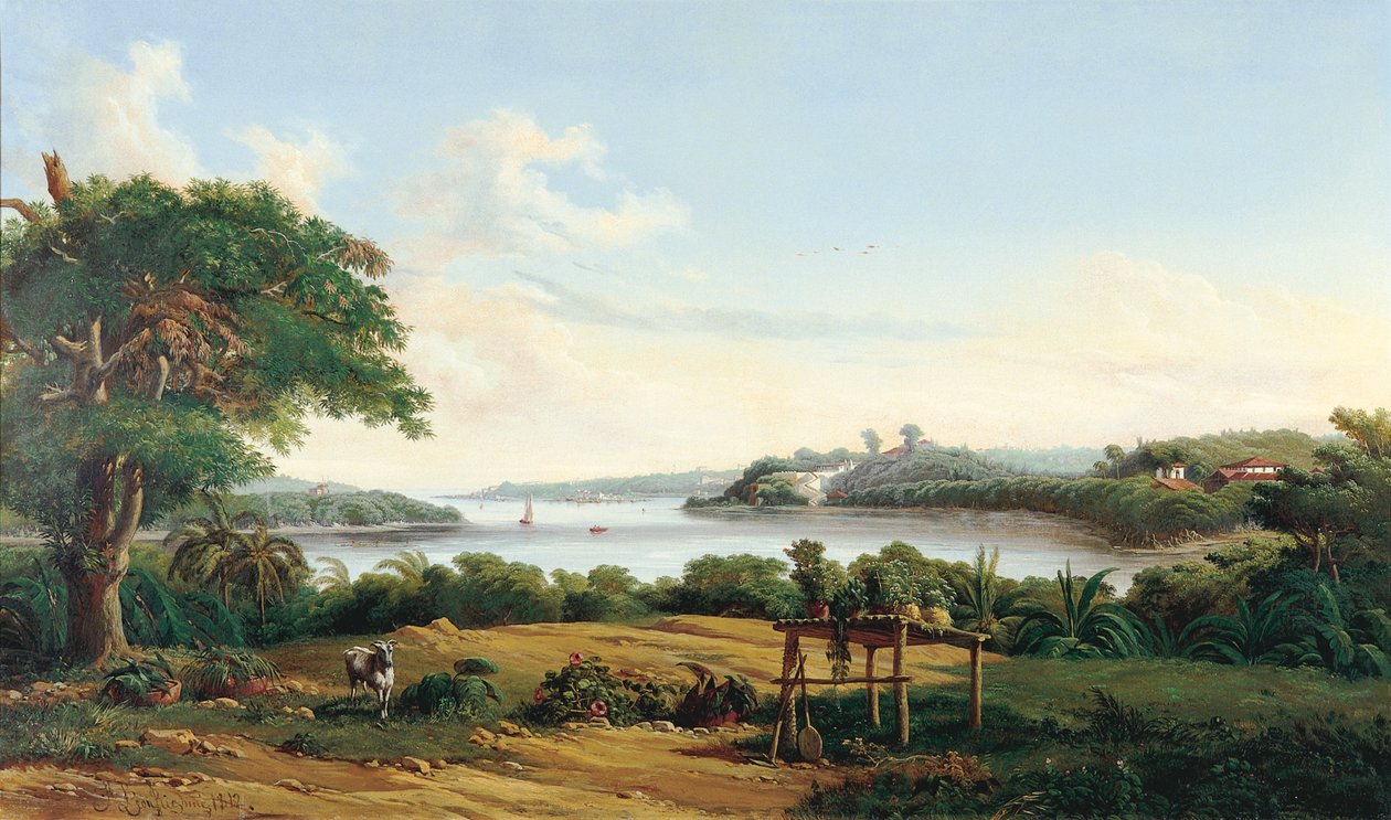 A város külterülete alkotó: Joseph Léon Righini