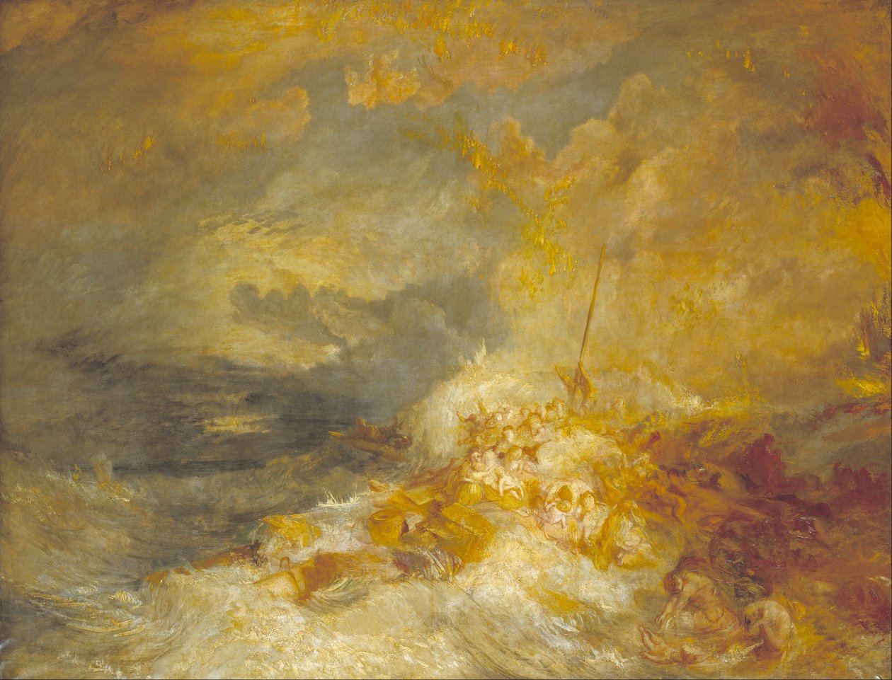 Katasztrófa a tengeren alkotó: Joseph Mallord William Turner