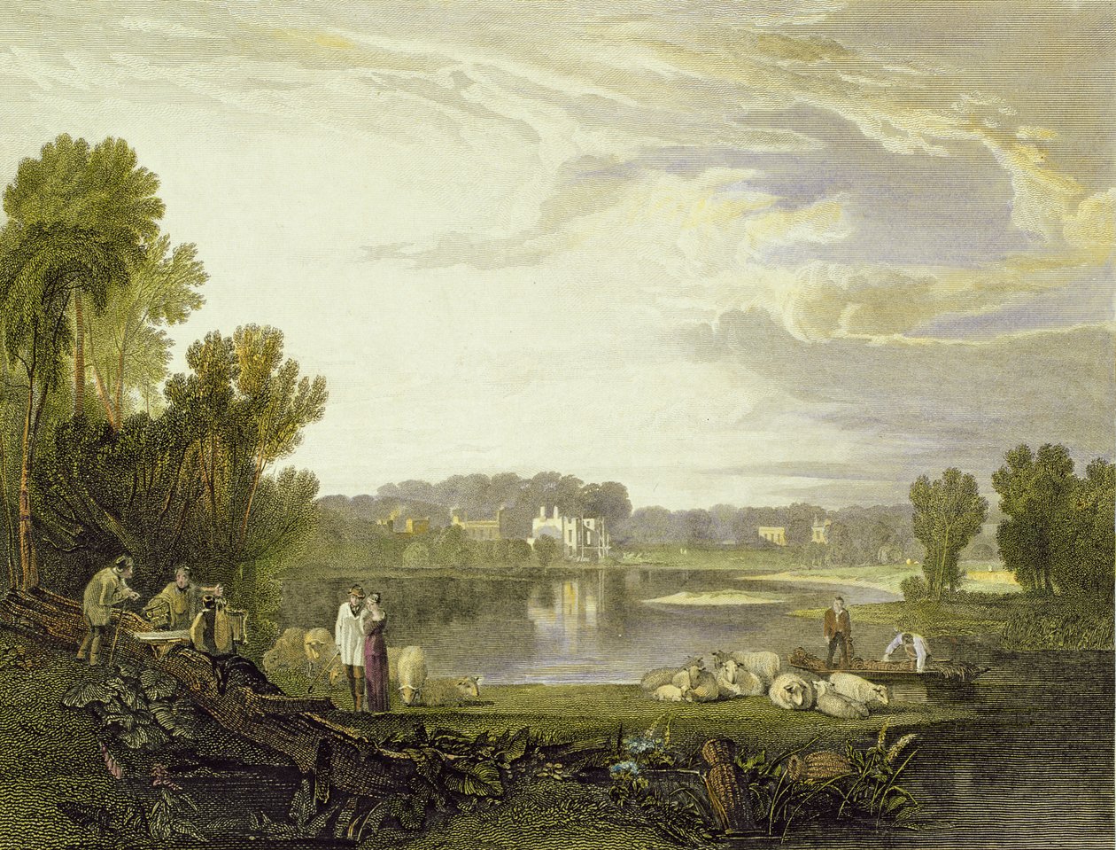 Alexander Pope villája, Twickenham 1811 alkotó: Joseph Mallord William Turner