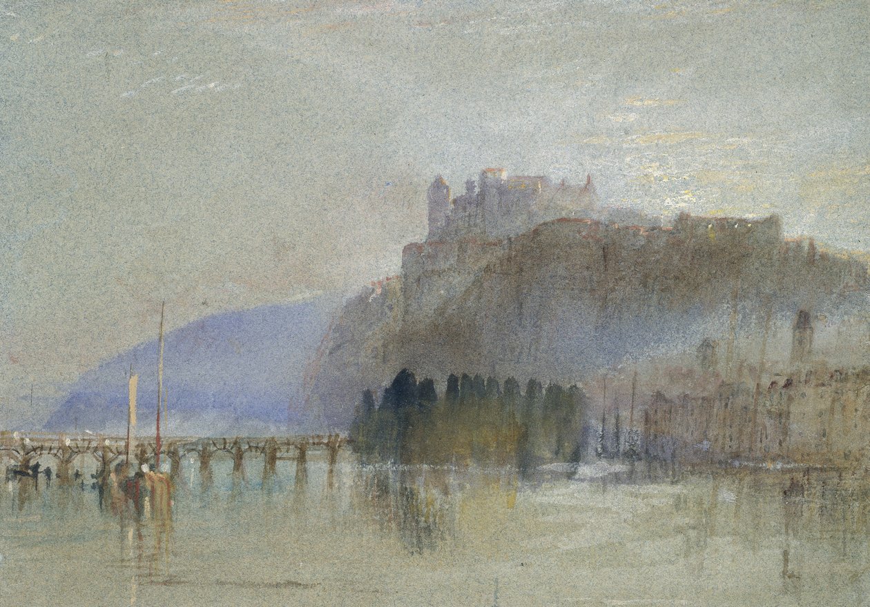 Amboise, c. 1830 (akvarell testfestékkel, tollal és barna tintával) alkotó: Joseph Mallord William Turner