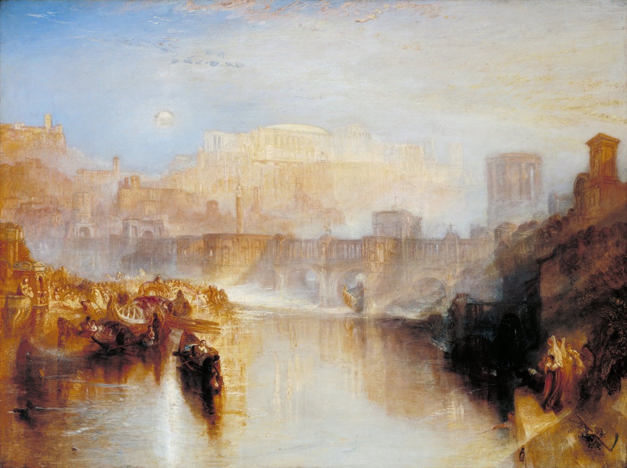 Az ókori Róma; Agrippina leszállás Germanicus hamvaival alkotó: Joseph Mallord William Turner