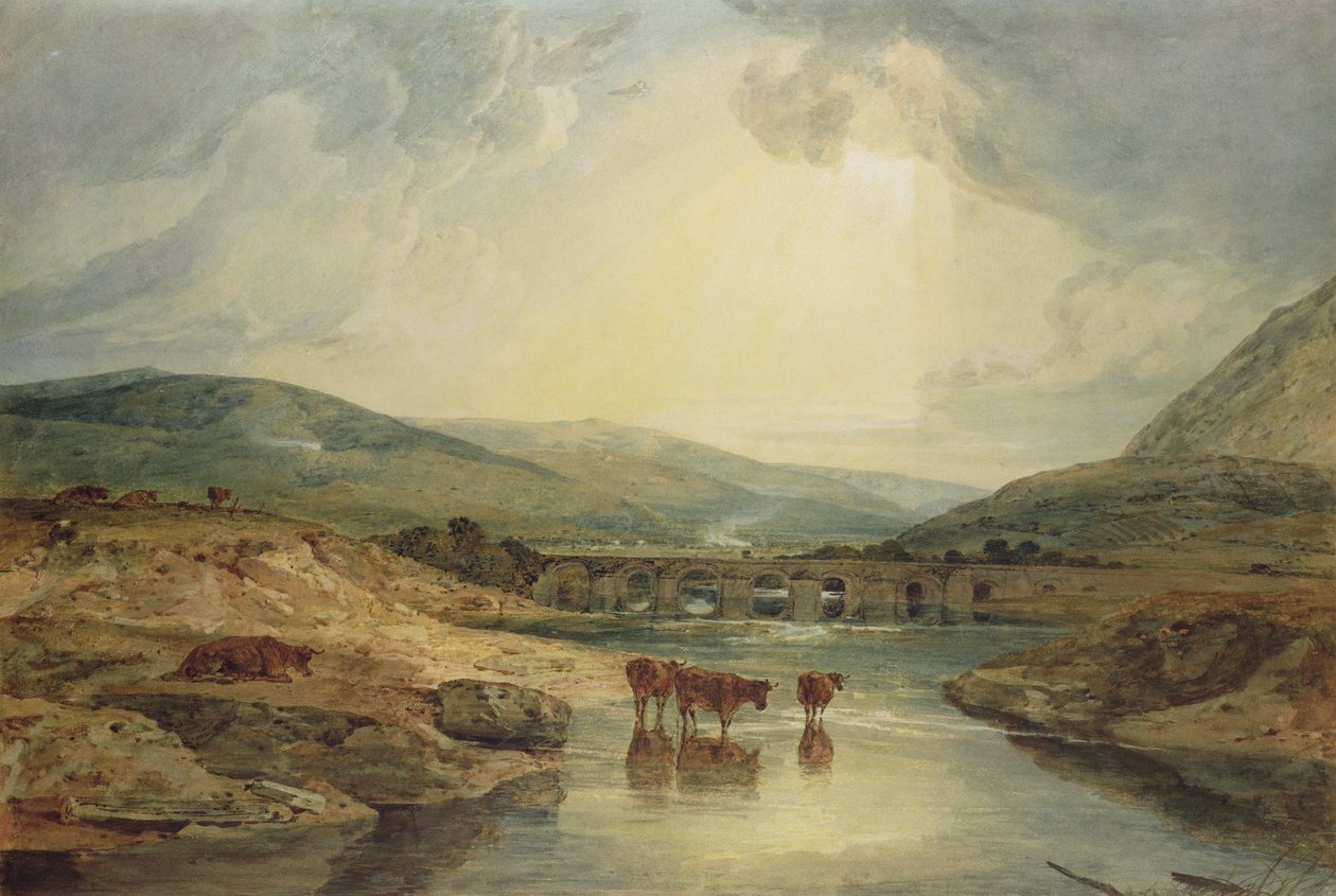 Híd az Usk felett alkotó: Joseph Mallord William Turner