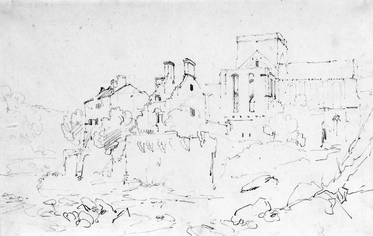Brinkburn Priory, Northumberland alkotó: Joseph Mallord William Turner