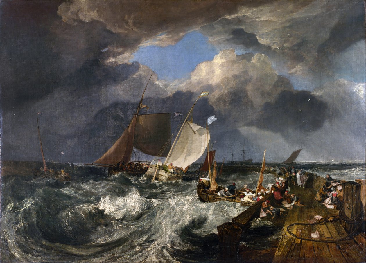 Calais-móló: Angol csomag érkezése, 1803 alkotó: Joseph Mallord William Turner