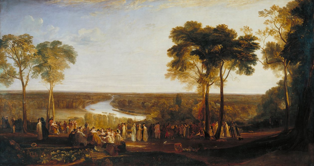 Anglia- Richmond Hill, a Prince Regents születésnapján alkotó: Joseph Mallord William Turner