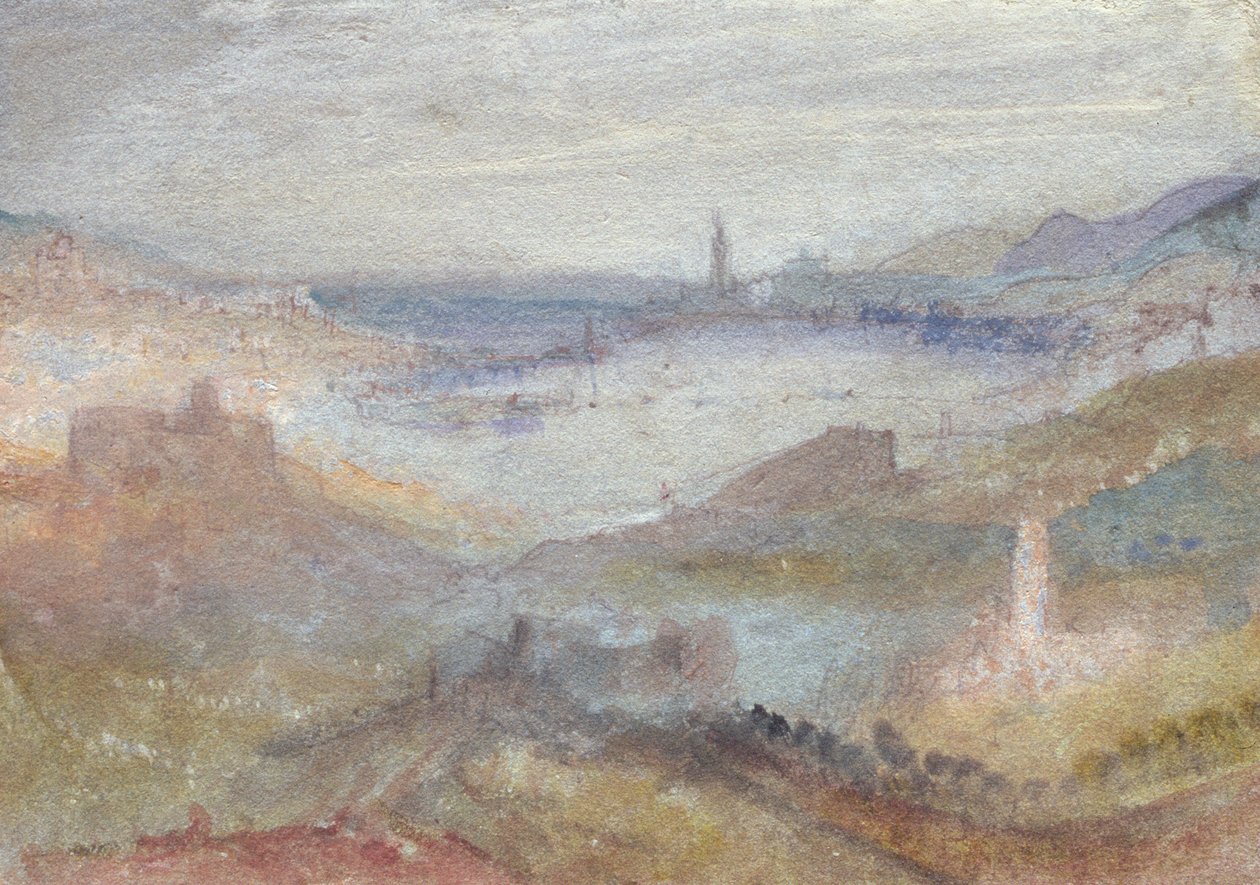 Tágas kilátás a tóra alkotó: Joseph Mallord William Turner