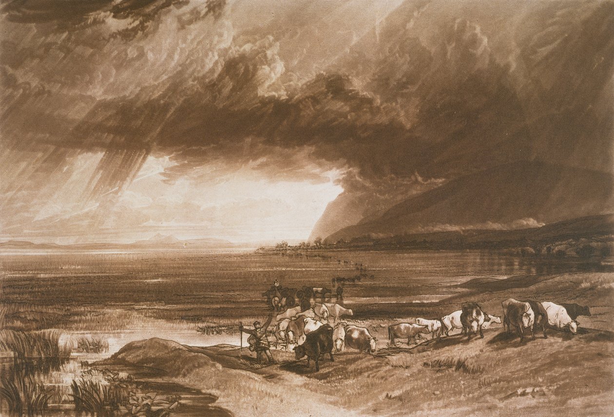 F.52.I Solway Moss, a „Liber Studiorum”-ból, Thomas Lupton metszet, 1816 alkotó: Joseph Mallord William Turner
