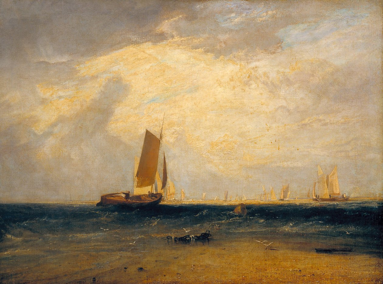 Horgászat a Blythe-Sand-on, Tide Setting In alkotó: Joseph Mallord William Turner