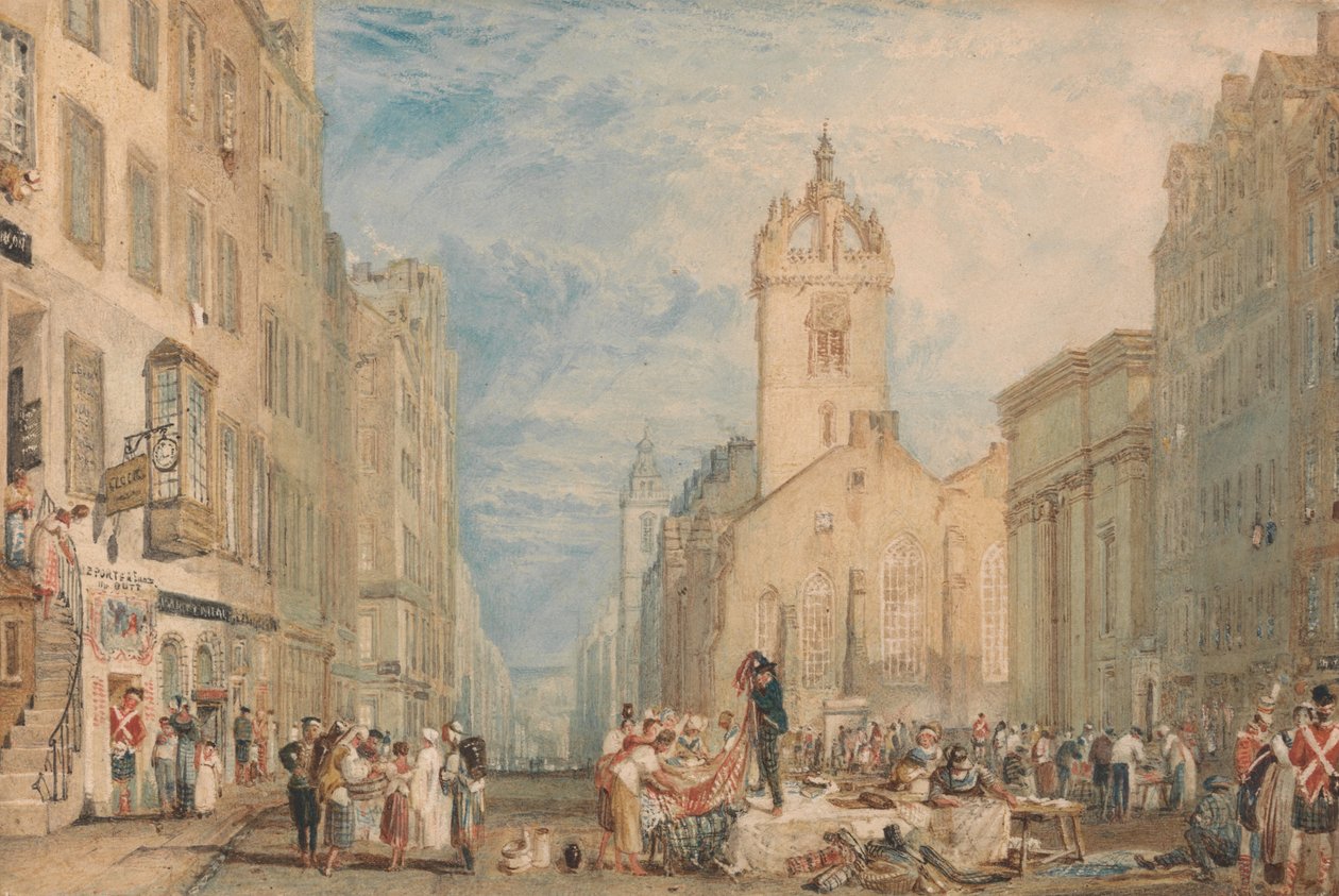 High Street, Edinburgh alkotó: Joseph Mallord William Turner