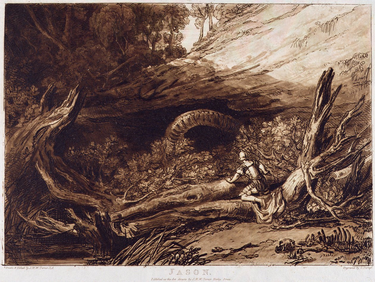 Jason, metszett: Charles Turner (1773-1857) alkotó: Joseph Mallord William Turner