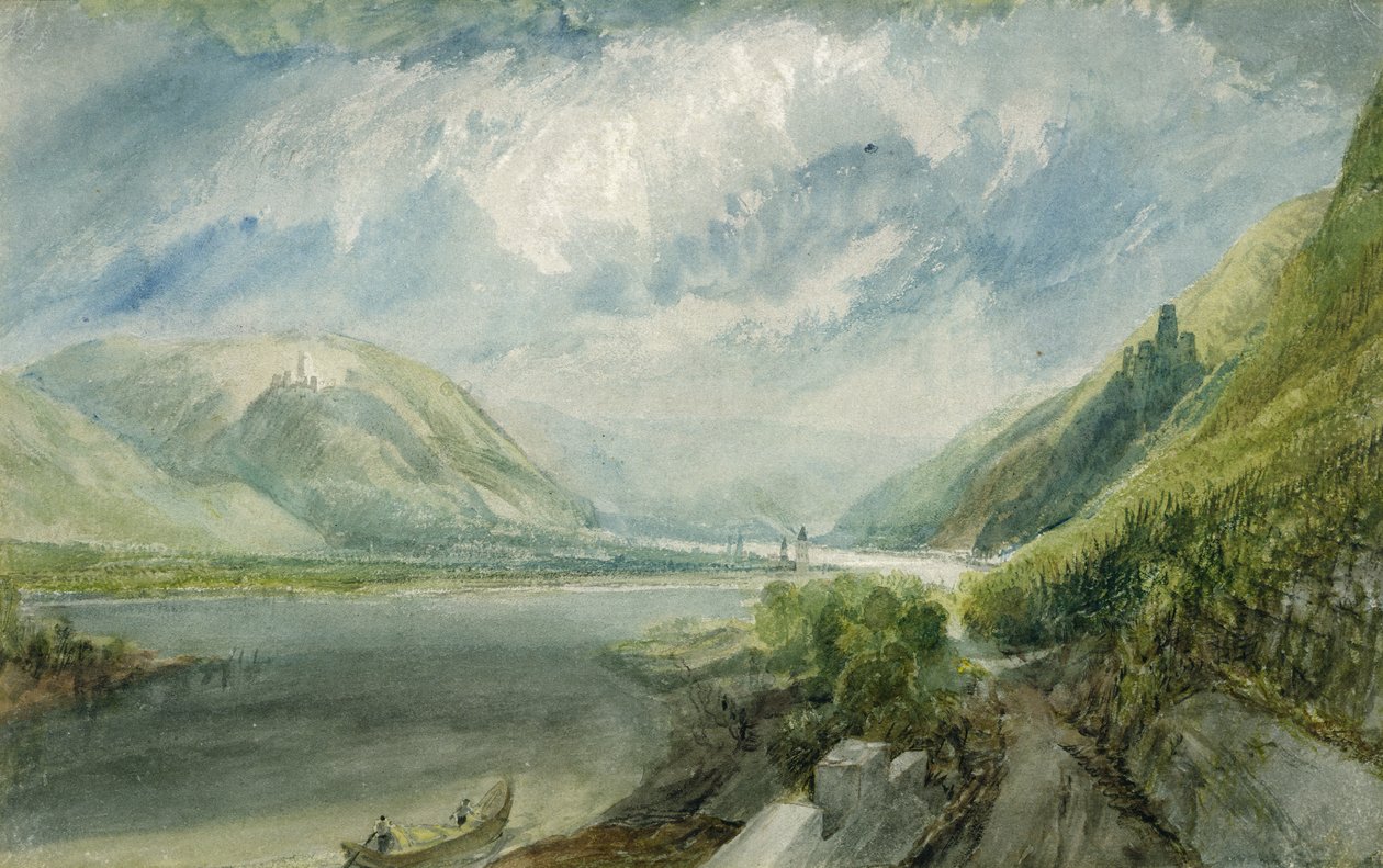 A Lahn-csatorna találkozása, 1817 (gouache és wc) alkotó: Joseph Mallord William Turner
