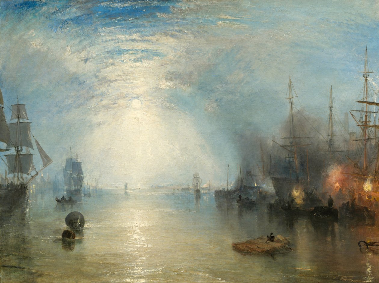 Keelmen Heaving in Coals holdfényben alkotó: Joseph Mallord William Turner