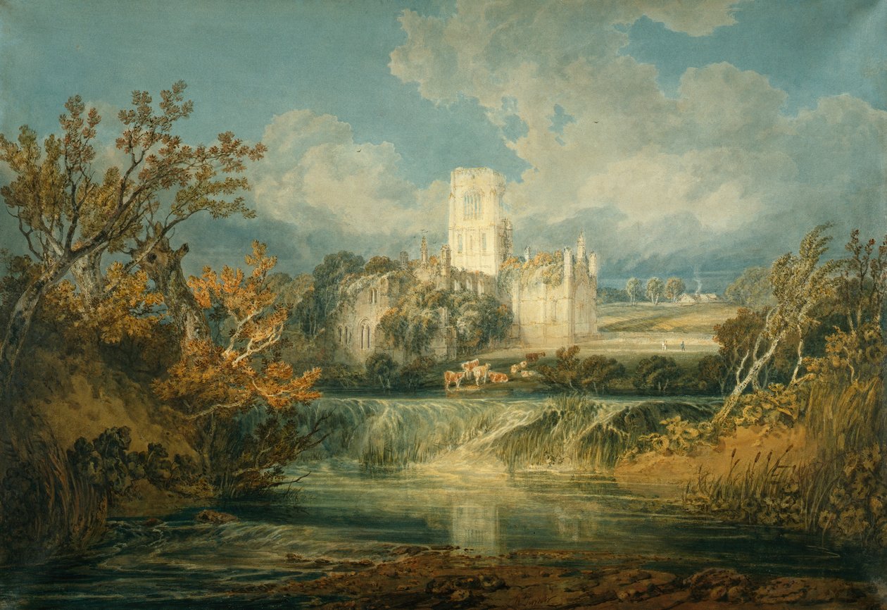 Kirkstall Abbey, Yorkshire, 1797 alkotó: Joseph Mallord William Turner