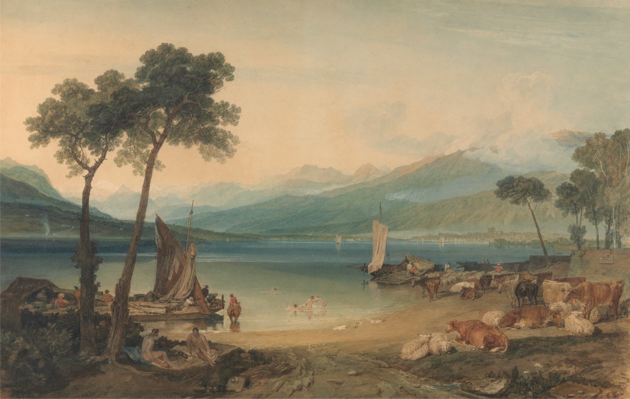 A Genfi -tó és a Mont Blanc alkotó: Joseph Mallord William Turner