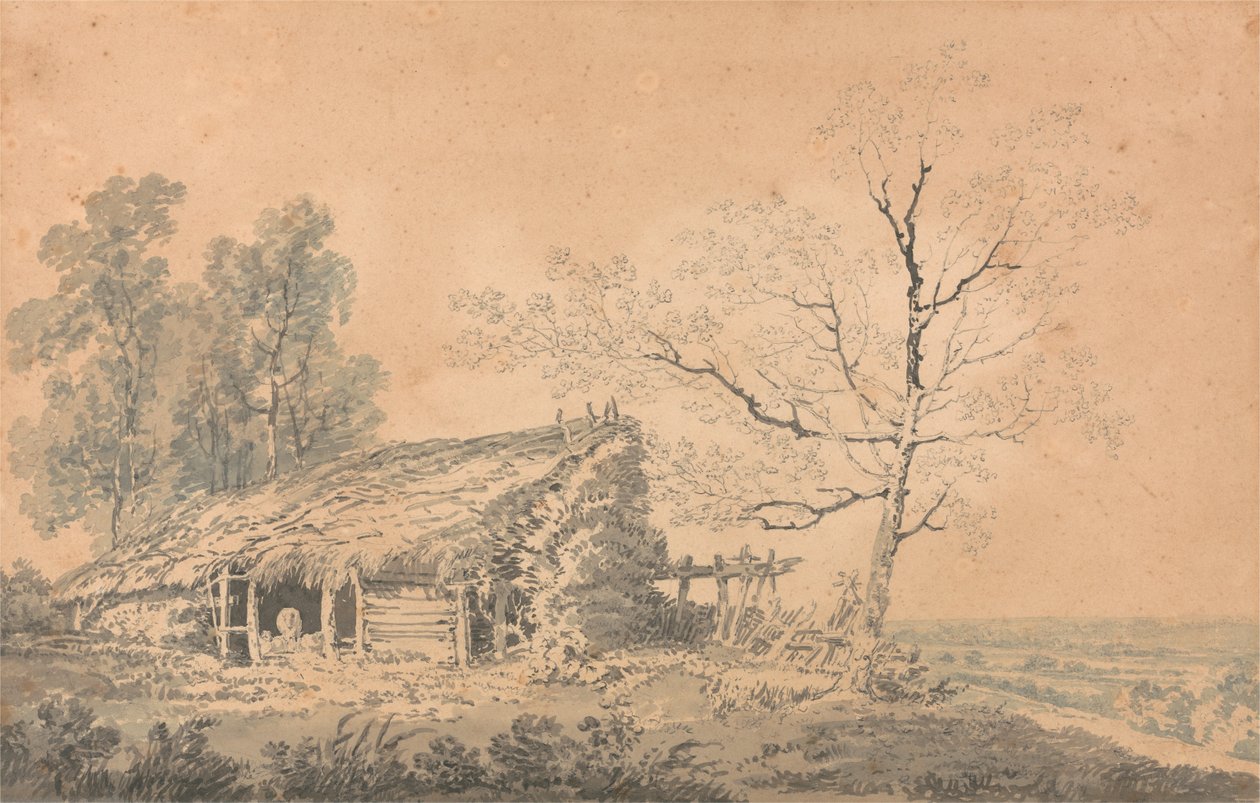 Tájkép pajtával alkotó: Joseph Mallord William Turner