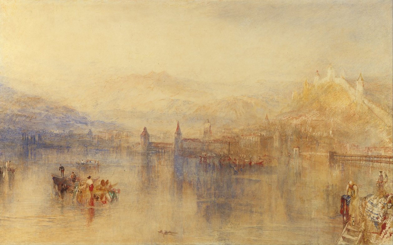 Luzern a tó felől alkotó: Joseph Mallord William Turner
