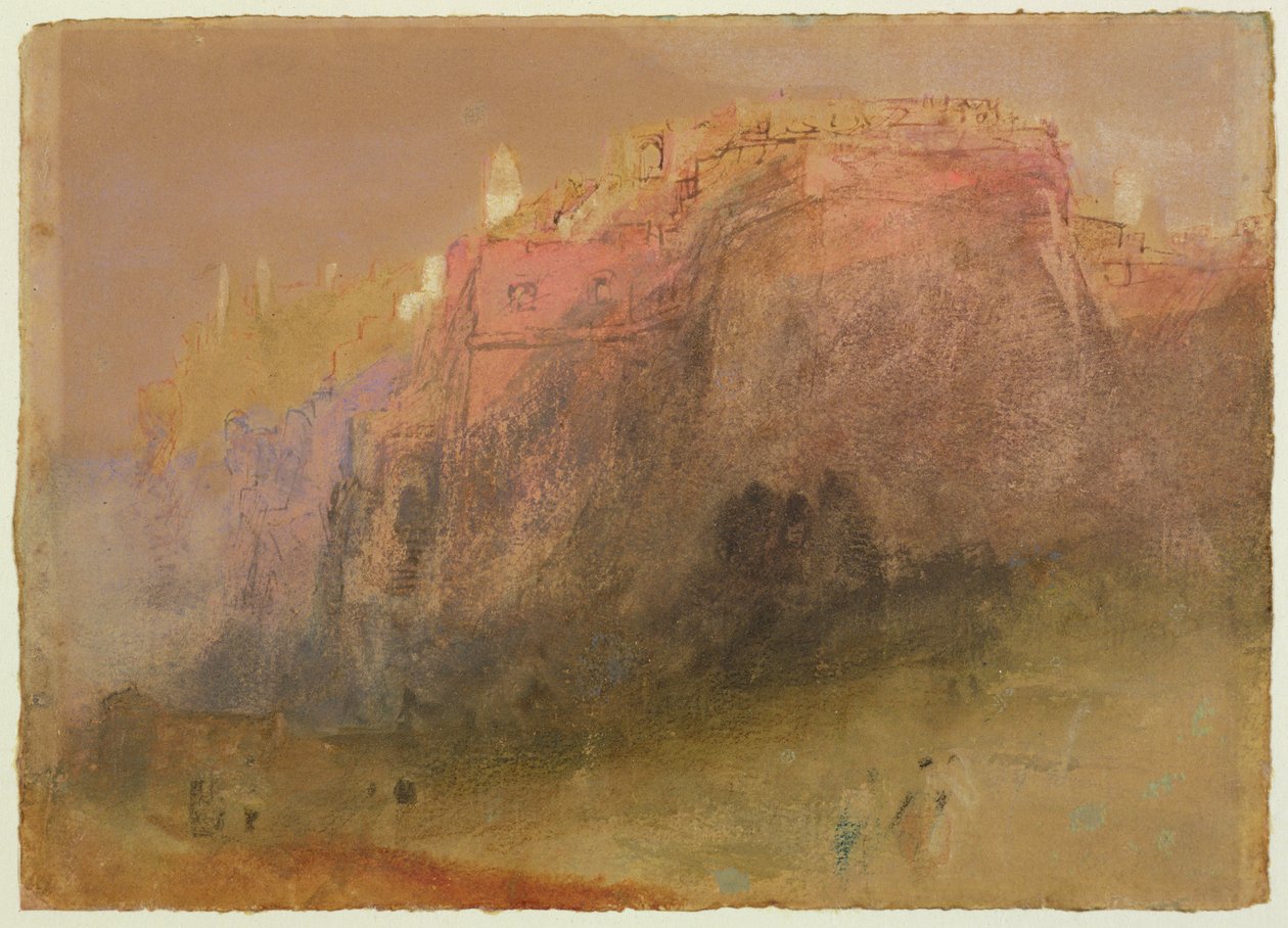 Luxemburg, 1825 körül (vécé, gouache és toll papíron) alkotó: Joseph Mallord William Turner