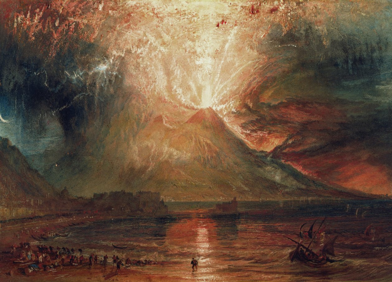 A Vezúv kitörése, 1817 alkotó: Joseph Mallord William Turner