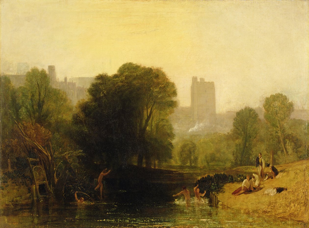 A Temze-zsilip közelében, Windsor, 1809 körül alkotó: Joseph Mallord William Turner