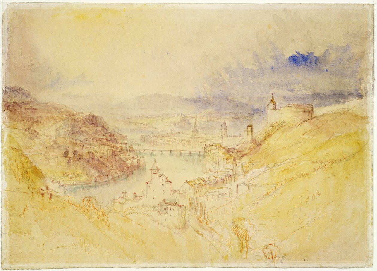 No.0583 Schaffhausen, 1840-44 körül (vécé és tinta) alkotó: Joseph Mallord William Turner