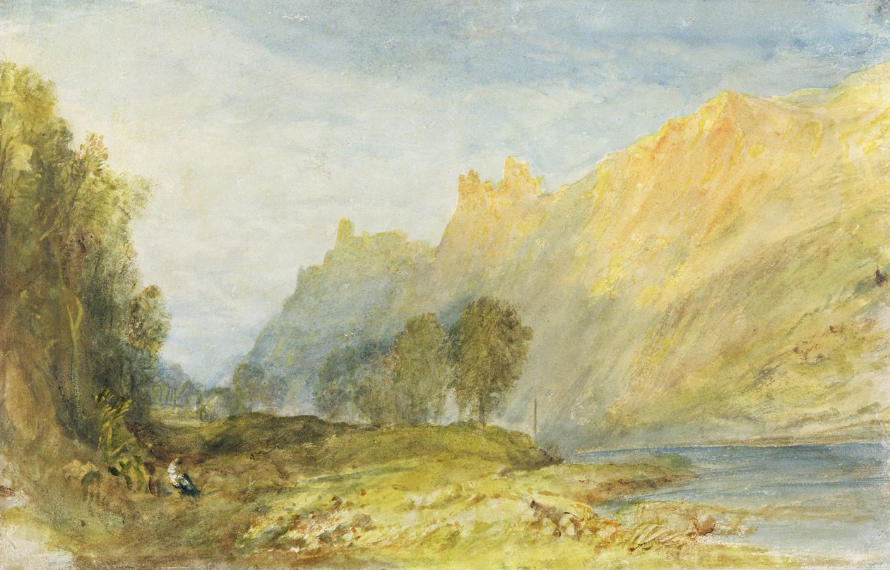 No.1520 Bruderburgen a Rajna mellett, 1817 alkotó: Joseph Mallord William Turner