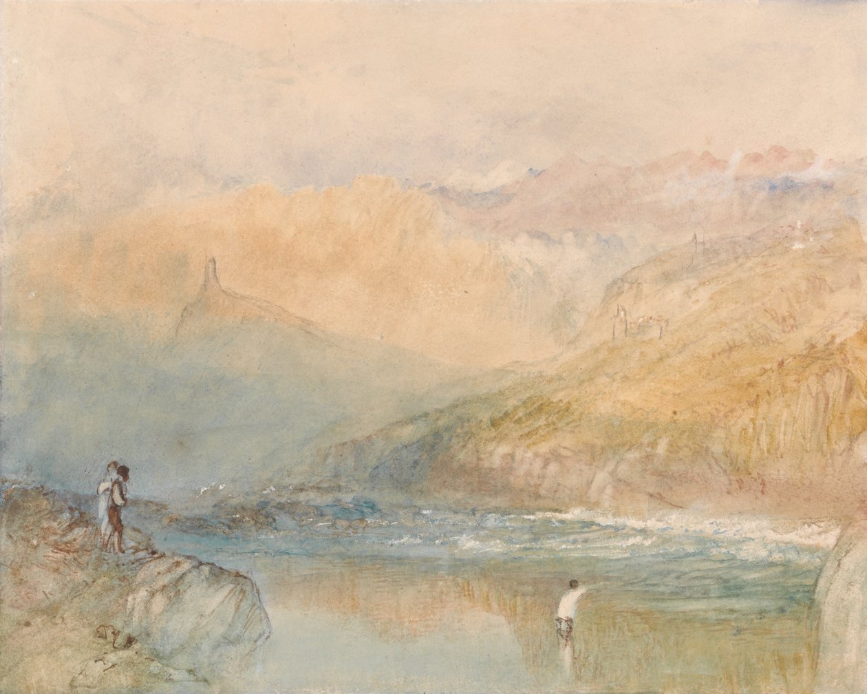 A Mosell -n, Traben Trarbach közelében alkotó: Joseph Mallord William Turner