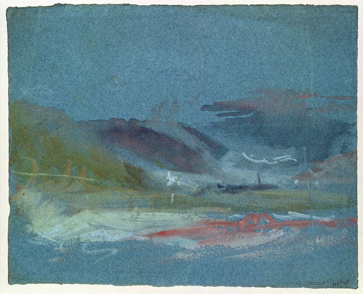 Folyópart, 1830 körül alkotó: Joseph Mallord William Turner