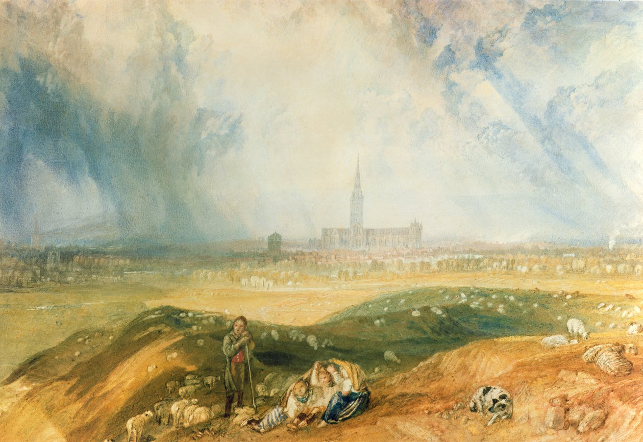 Salisbury katedrális alkotó: Joseph Mallord William Turner