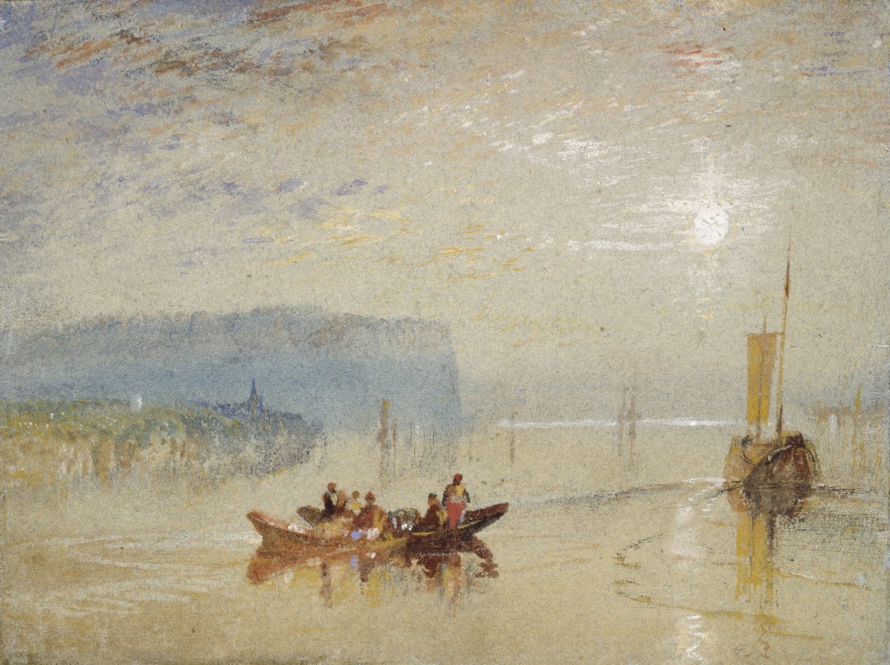 Jelenet a Loire-parton, a Coteaux de Mauves közelében, 1830 körül. alkotó: Joseph Mallord William Turner
