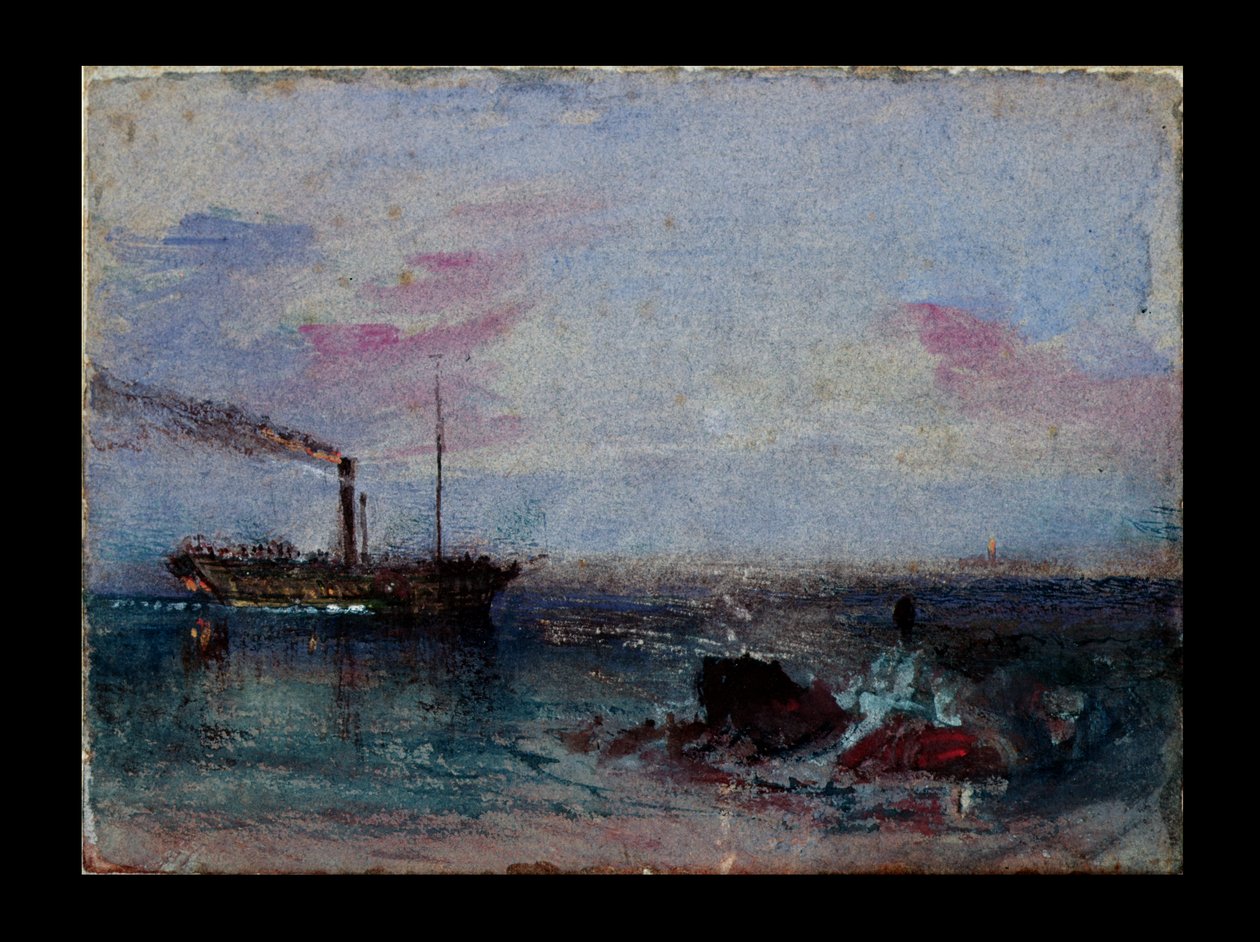 Tengeri táj egy csónakkal alkotó: Joseph Mallord William Turner