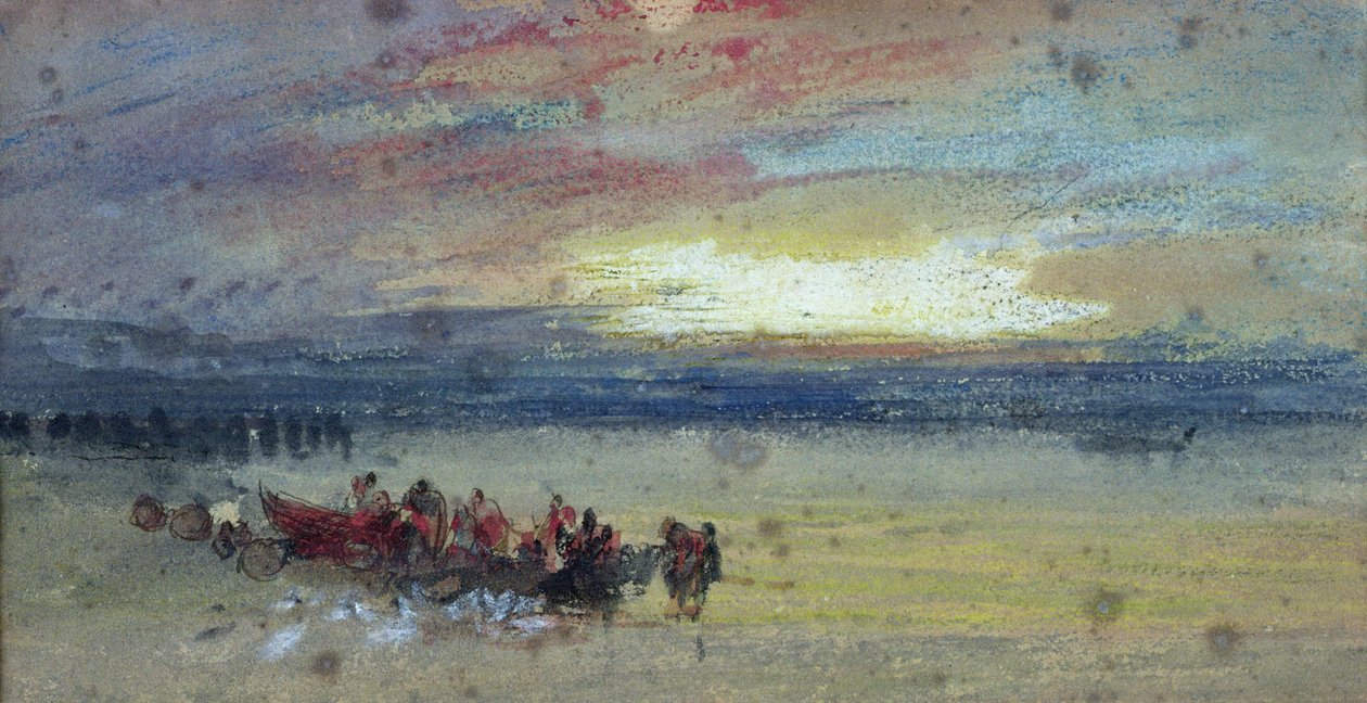 Part jelenet, naplemente alkotó: Joseph Mallord William Turner