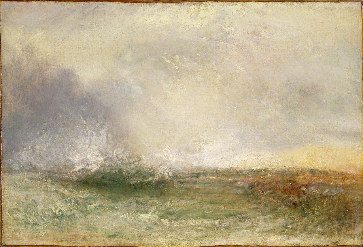 Viharos tengertörés a parton, 1840-5 alkotó: Joseph Mallord William Turner