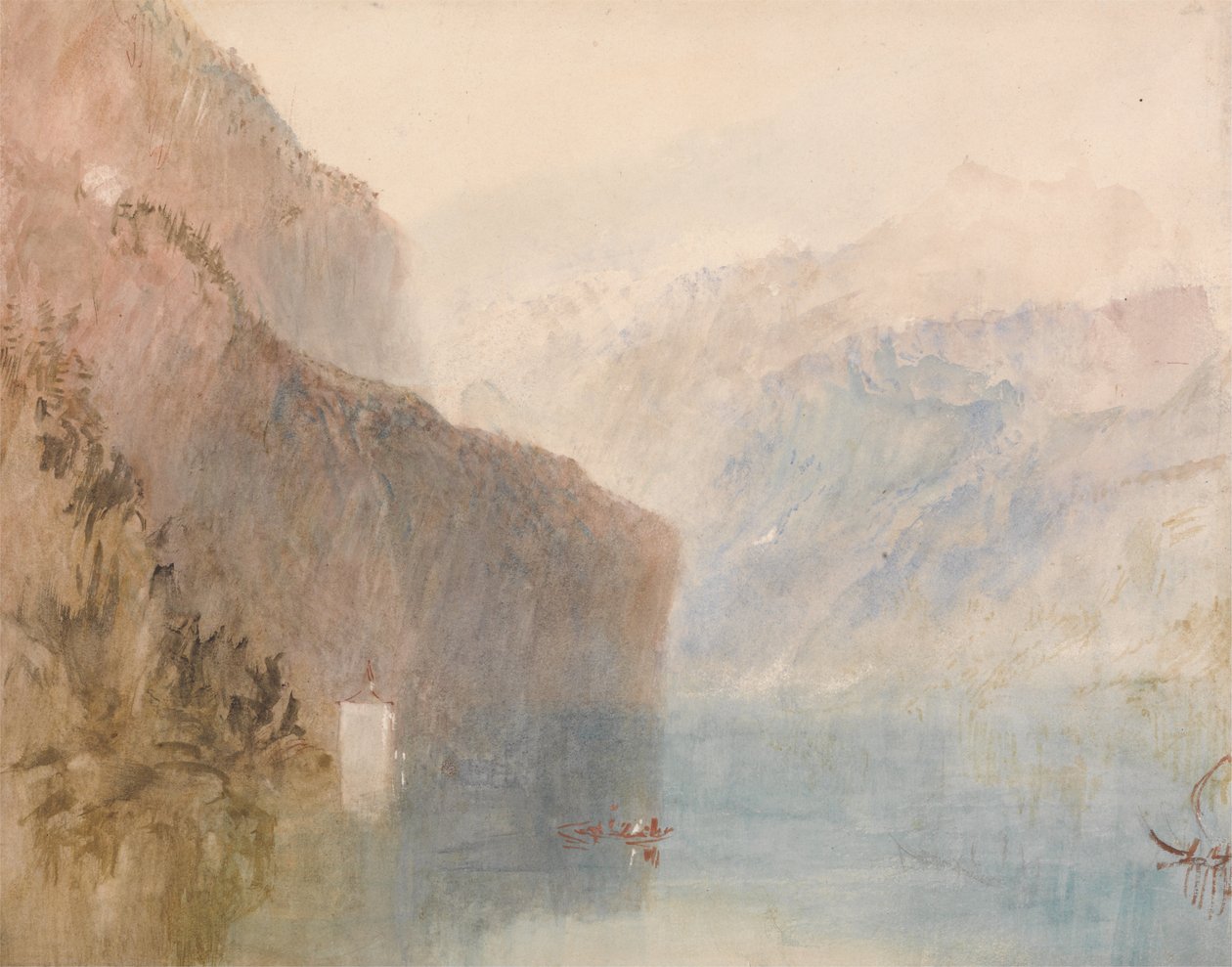 Tells Chapel, Lucerne -tó alkotó: Joseph Mallord William Turner
