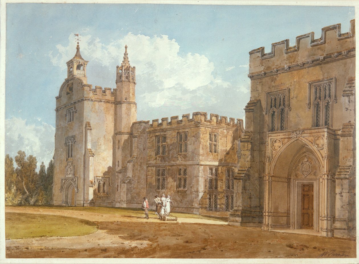 A püspöki palota, Salisbury, 1795 körül alkotó: Joseph Mallord William Turner