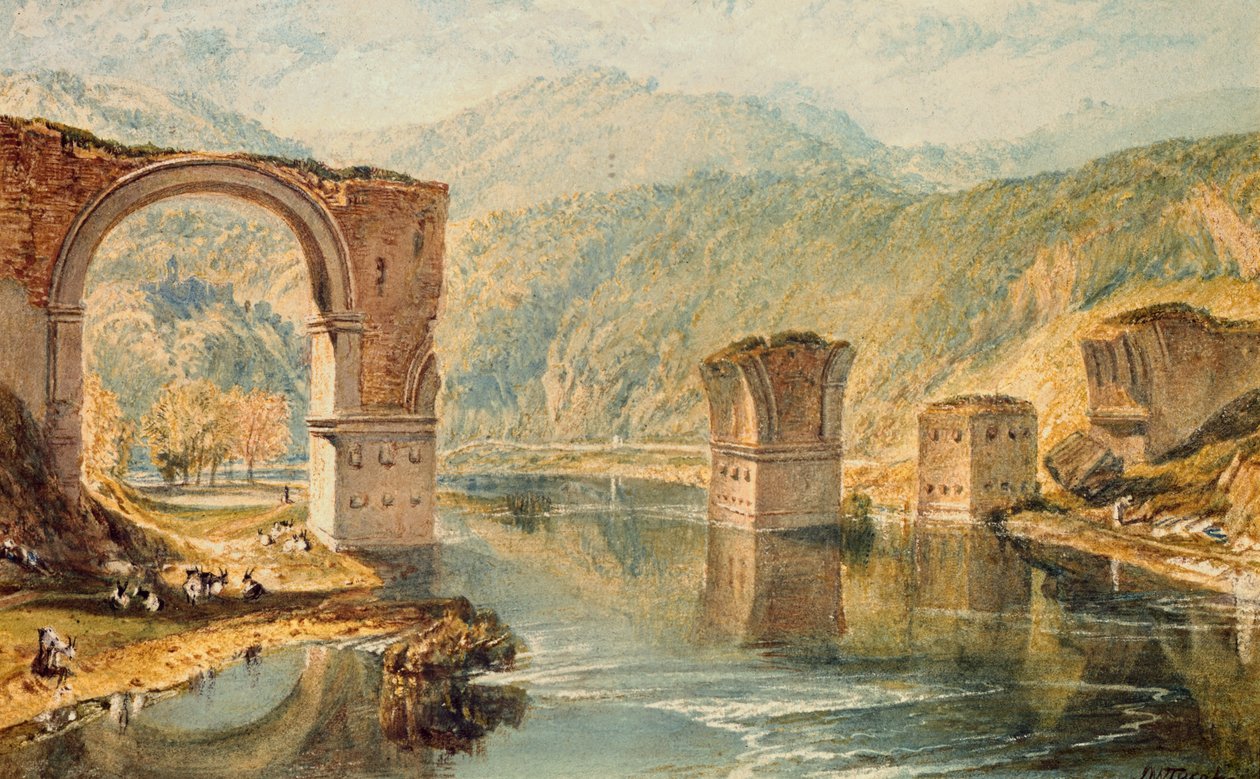 A híd Narniban alkotó: Joseph Mallord William Turner