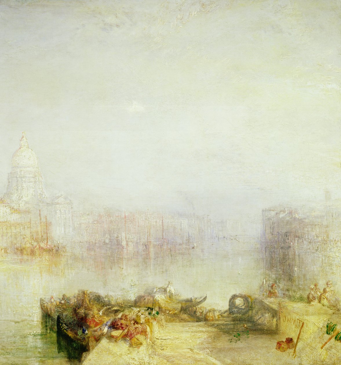 A Dogana és a Santa Maria della Salute, Velence, 1843 (részlet) alkotó: Joseph Mallord William Turner