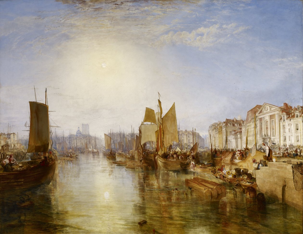 Dieppe kikötője alkotó: Joseph Mallord William Turner