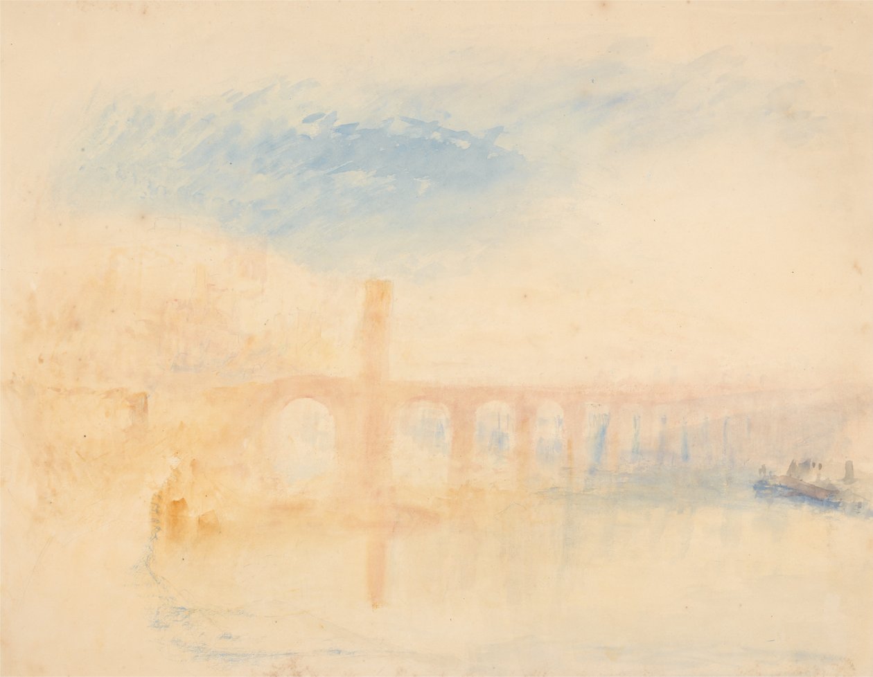 A Moselle -híd, Coblenz alkotó: Joseph Mallord William Turner