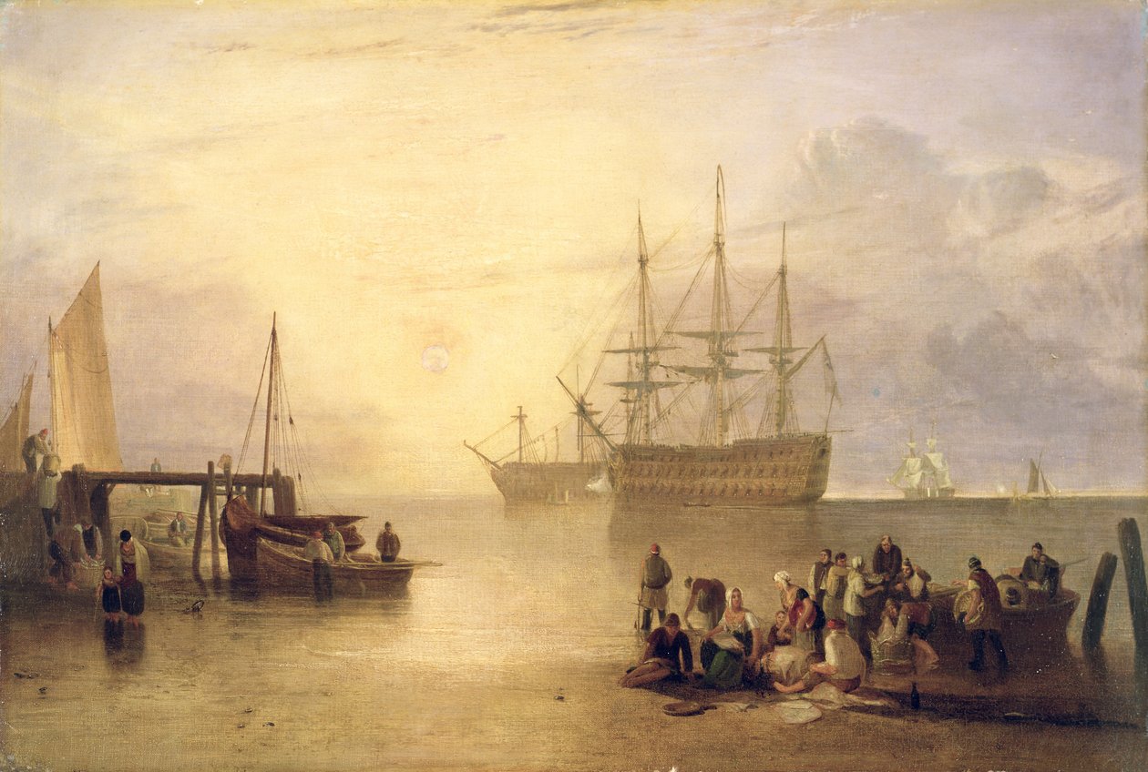 A nap felkelő gőzön keresztül, 1809 körül alkotó: Joseph Mallord William Turner