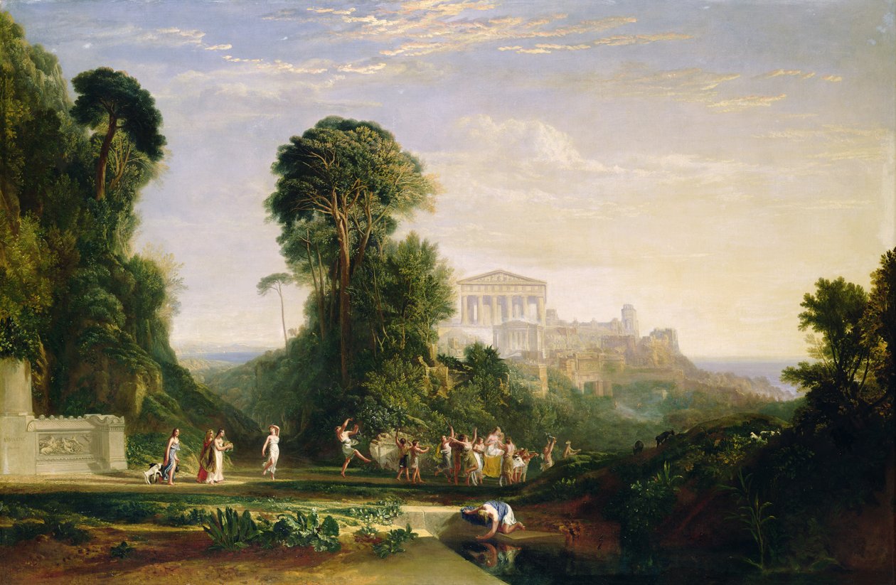 Jupiter temploma - Prométheusz helyreállítva alkotó: Joseph Mallord William Turner