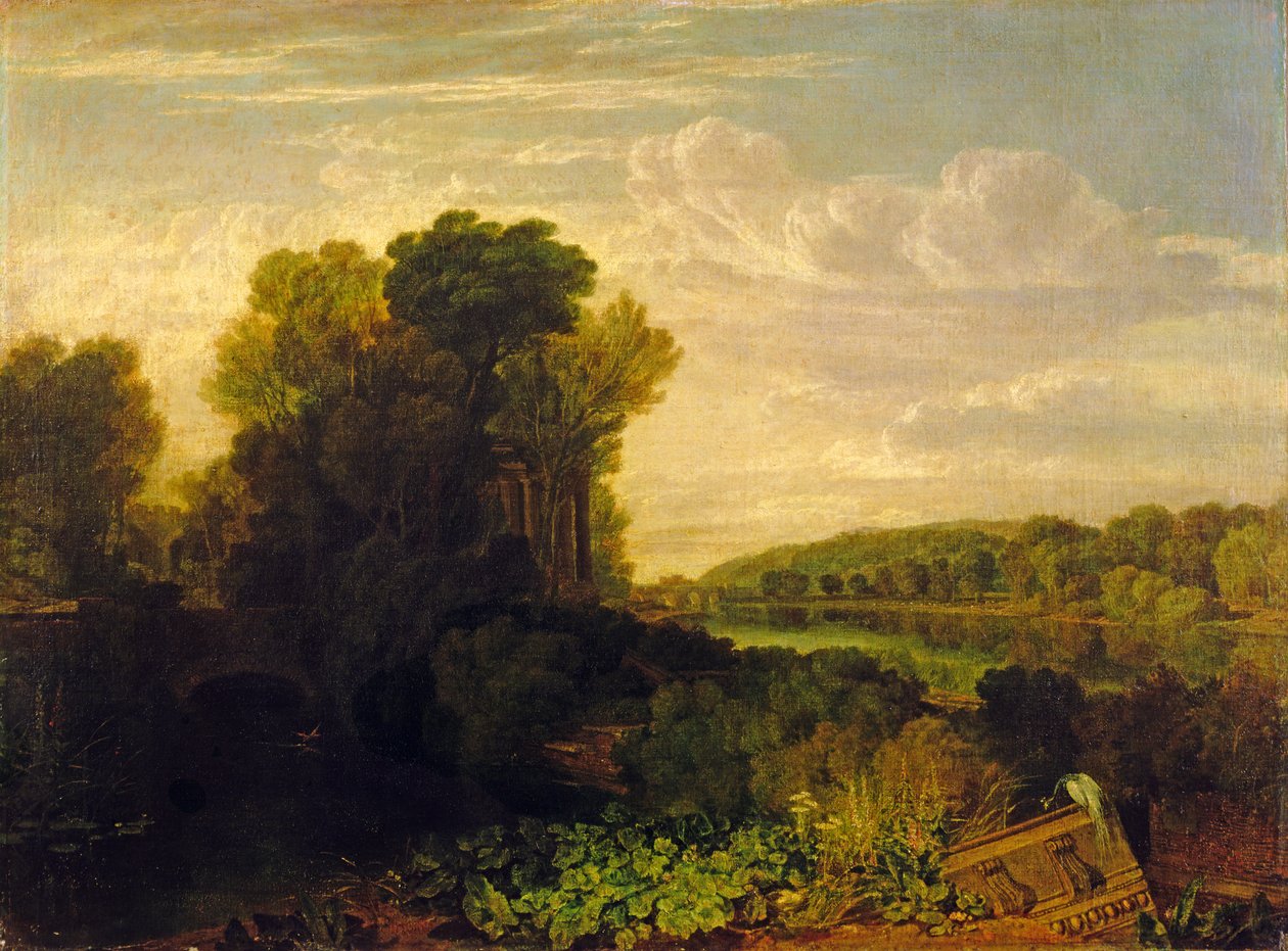 A Temze Weybridge-ben, 1807-1010 körül alkotó: Joseph Mallord William Turner