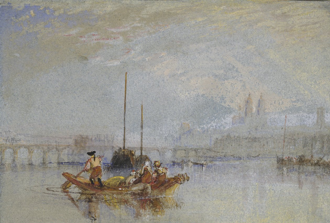 Túrák, c. 1830 (akvarell grafit felett testfestékkel és tollal és barna tintával szürke papíron) alkotó: Joseph Mallord William Turner