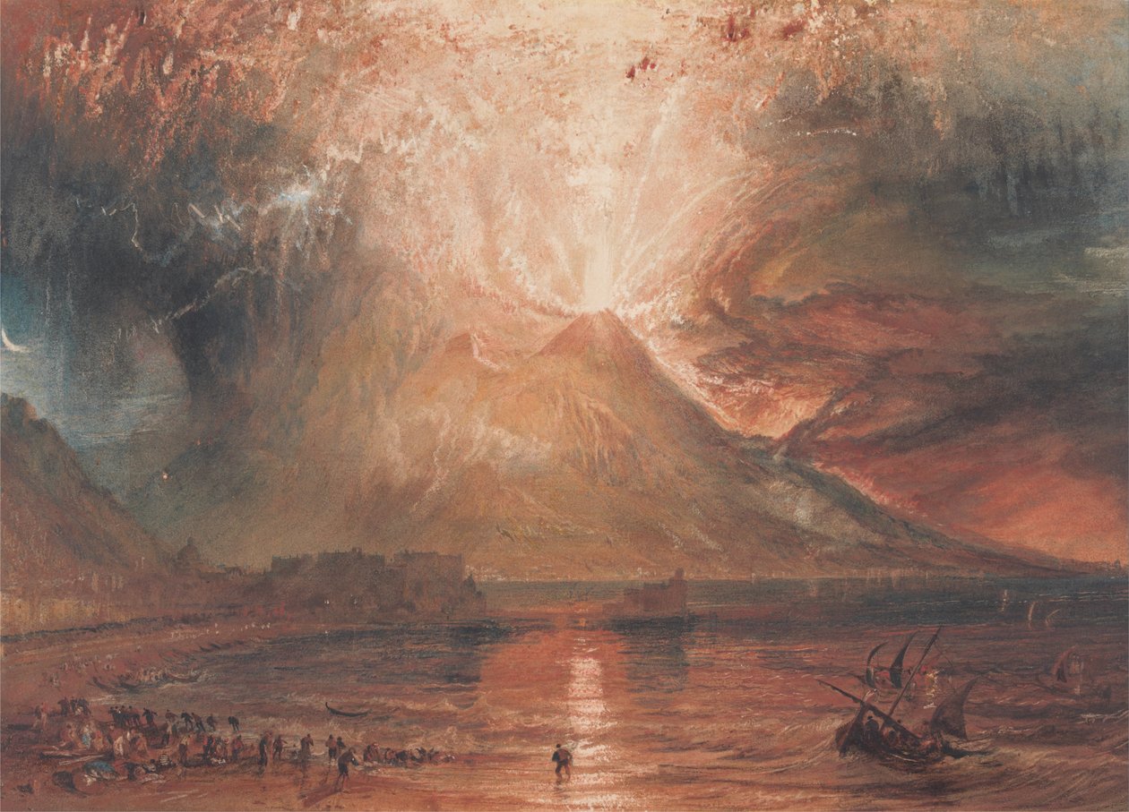 Vezúv a kitörésben alkotó: Joseph Mallord William Turner