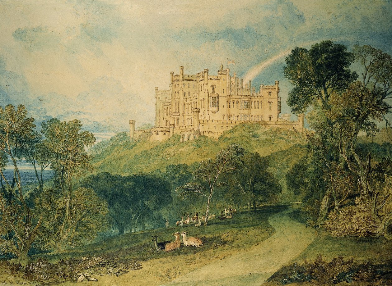 A Belvoir kastély látképe, 1816 alkotó: Joseph Mallord William Turner