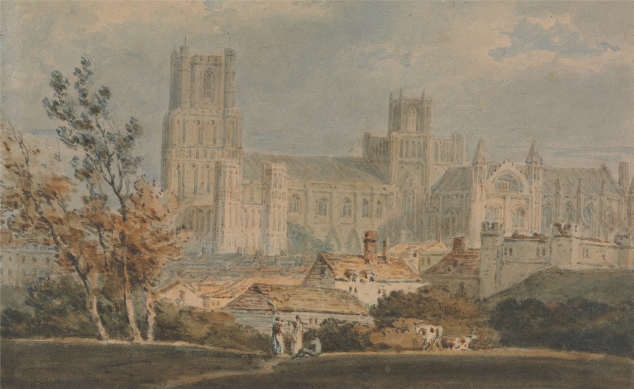 Kilátás az Ely katedrálisra alkotó: Joseph Mallord William Turner