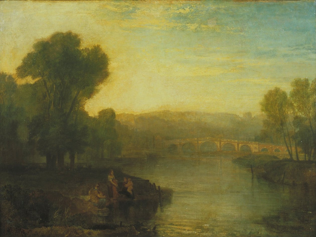 Kilátás a Richmond -hegyre és a hídra alkotó: Joseph Mallord William Turner