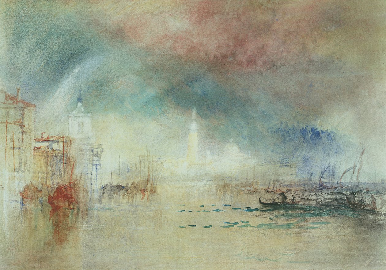 Kilátás Velencére a La Giudeccáról alkotó: Joseph Mallord William Turner