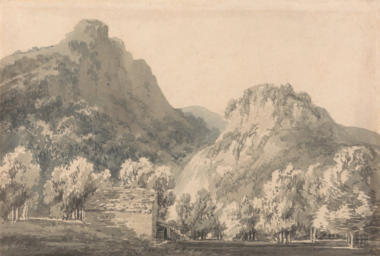 Lodore vízesése, Cumberland alkotó: Joseph Mallord William Turner